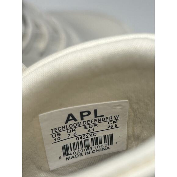 APL Techbloom Defender Sneakers Ivory Nylon Tie High Top Waterproof Women's 10 - Picture 10 of 10